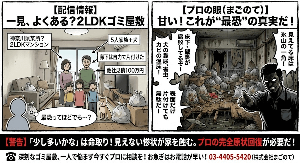 コレコレ配信ゴミ屋敷を見積もります