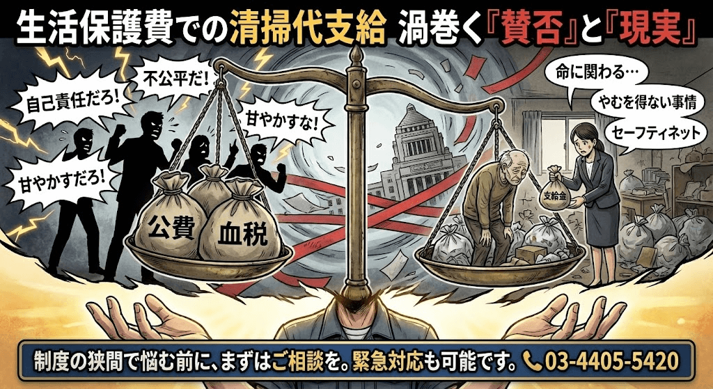 生活保護のゴミ屋敷片付け