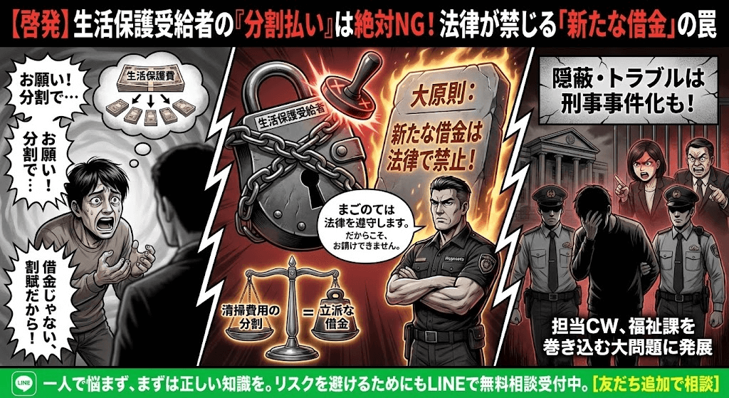 ナマポの借金はNG