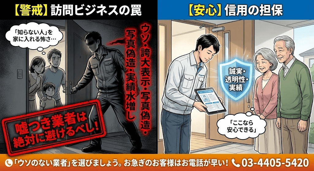 嘘つき業者は近づいてはいけない