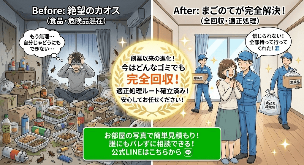 お部屋のお片付け相談はLINEが便利
