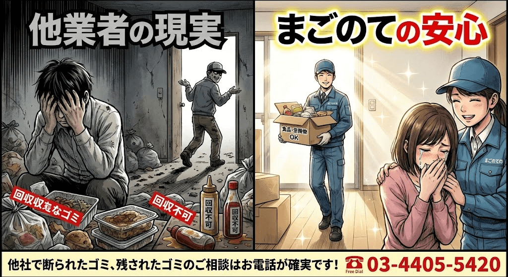 まごのては中身入りペットボトルがあってもお片付け可能です