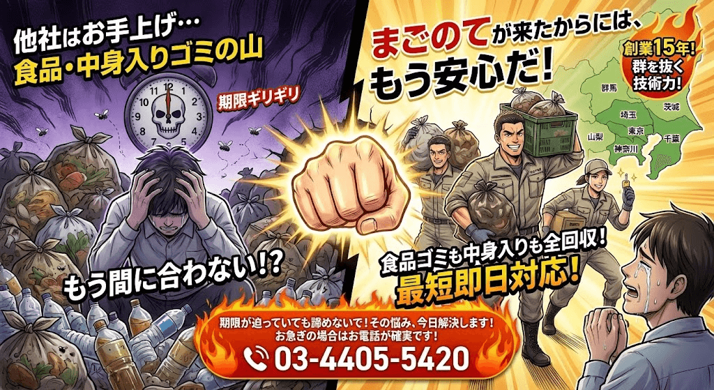 東京のゴミ屋敷片付けならまごのて