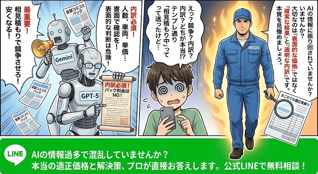 相見積は一部の業者と一部の人だけに有効な手段