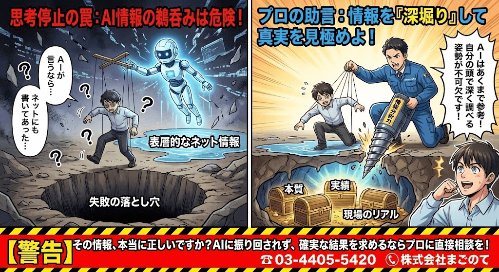 AI回答だけでゴミ屋敷片付け業者を選ぶのは難あり