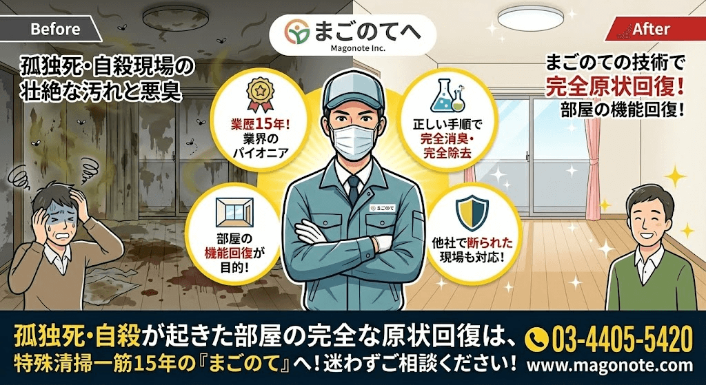 東京で完全消臭ができる特殊清掃業者