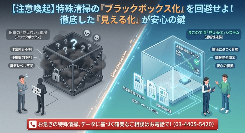 特殊清掃現場をブラックボックス化させないこと