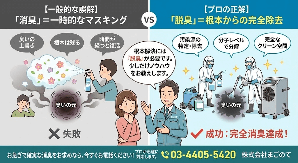 部屋の消臭重要ポイント