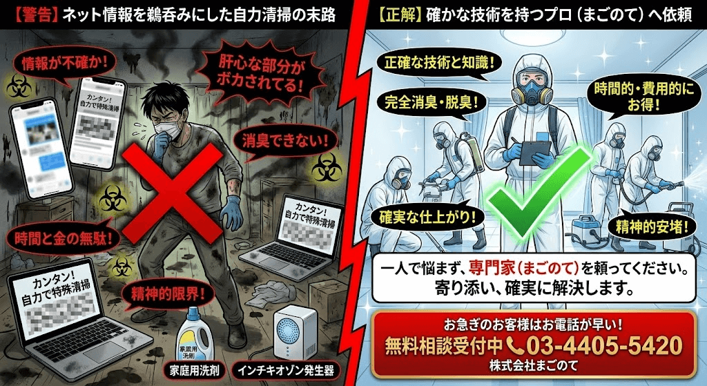 特殊清掃は自力で可能か