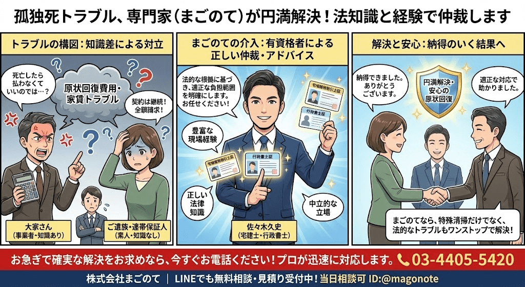 知識も技術も長けてる特殊清掃業者