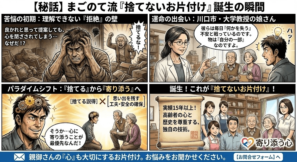 捨てないお片付け誕生秘話