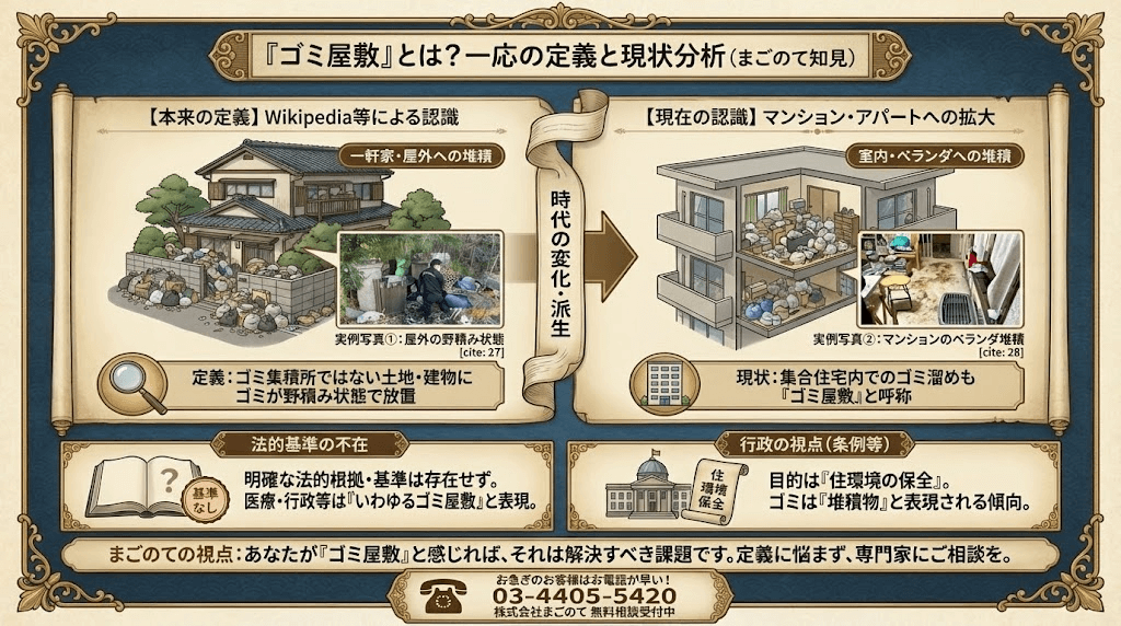 ゴミ屋敷とは人の感覚によるもの