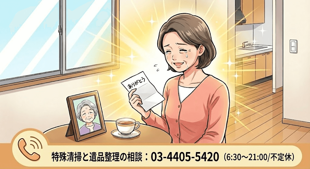 ご遺品整理を依頼のお客様