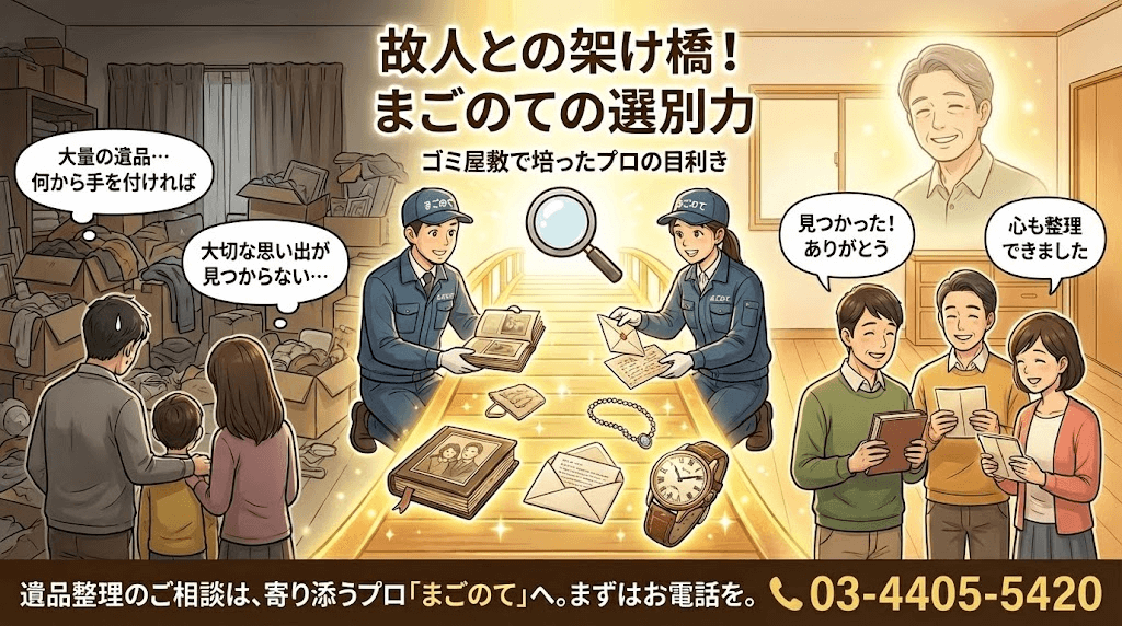 まごのての遺品整理のご案内