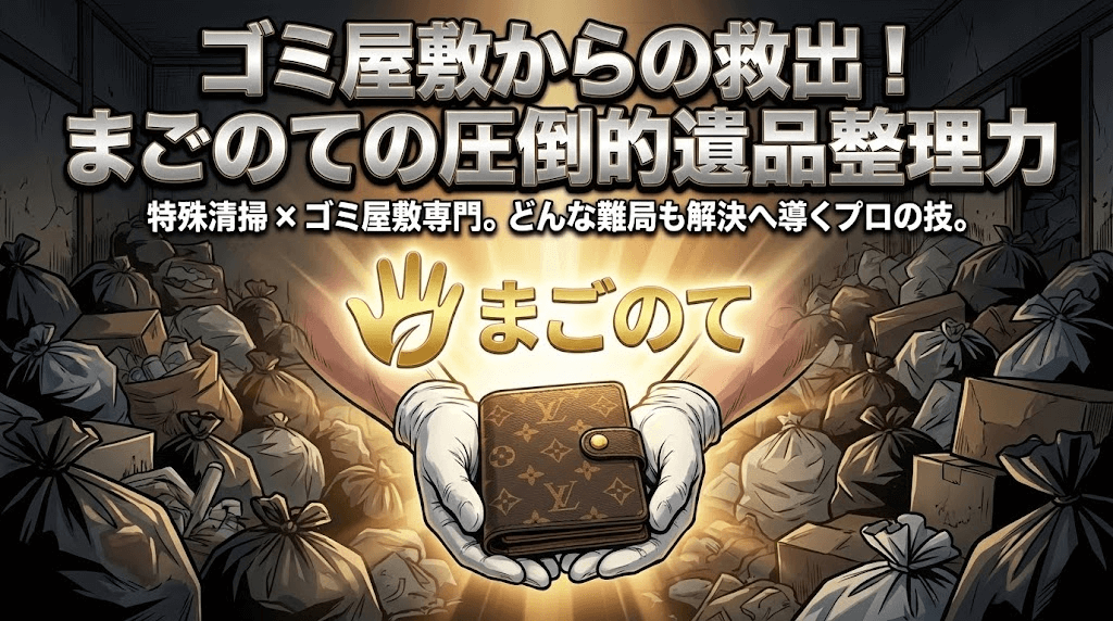 ゴミ屋敷化していても貴重品をしっかり確保します