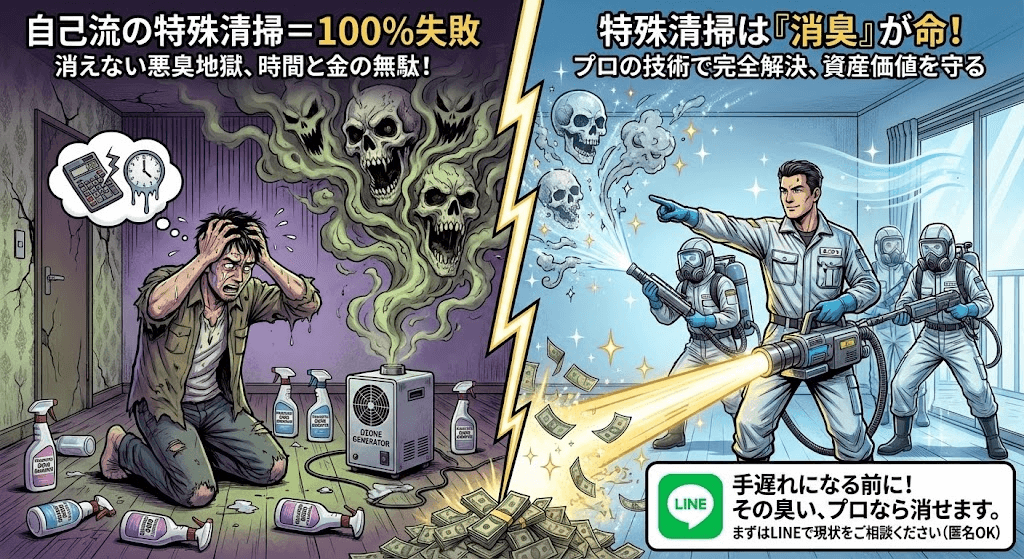 オーナー自ら特殊清掃することの是非