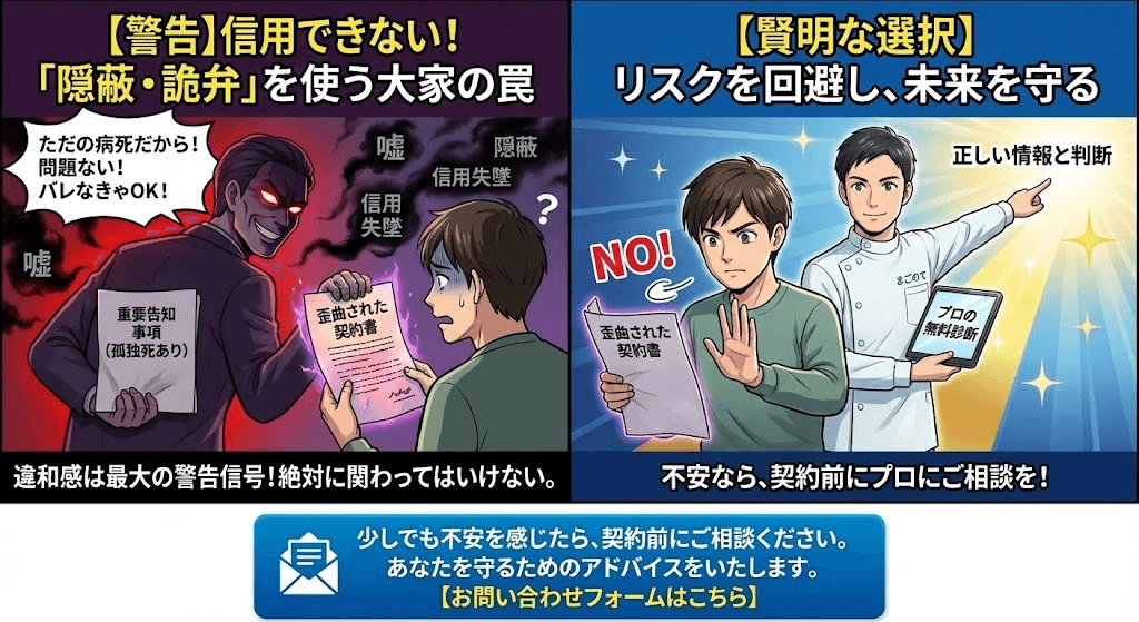 瑕疵のある部屋