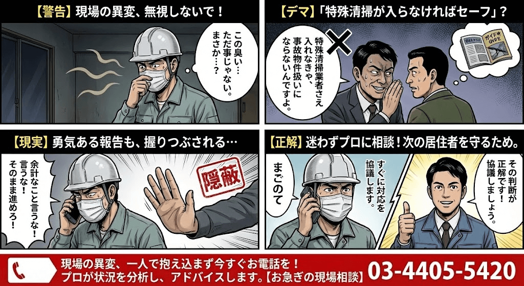 特殊清掃と事故物件の関係