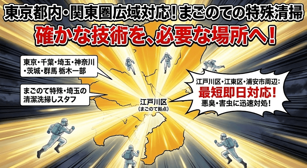 東京近辺の特殊清掃業者ならまごのて