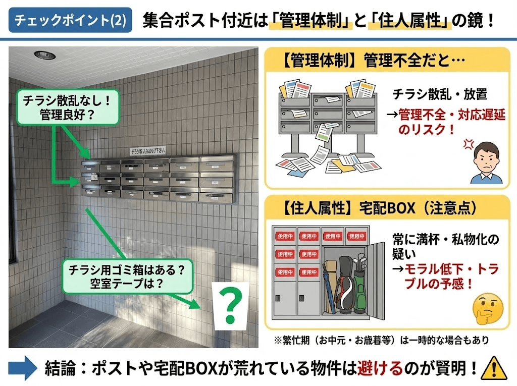 新居探しは集合ポストもチェック