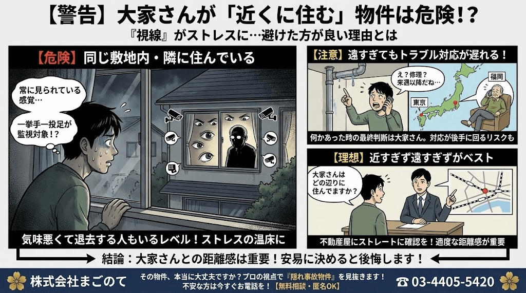 大家さんが近くに住む物件
