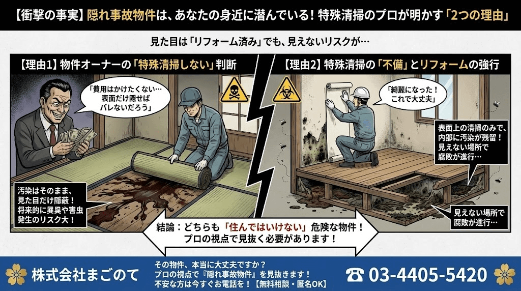 東京では隠れ事故物件急増中