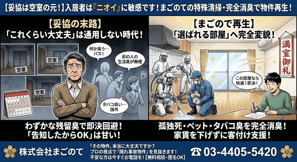 孤独死があっても確実な原状回復をするまごのて