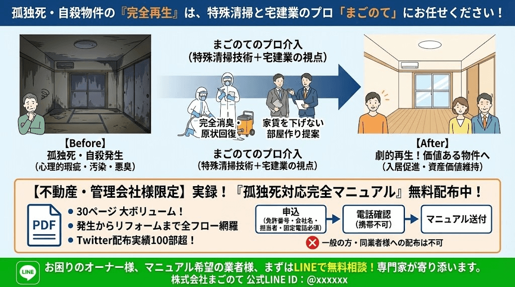 孤独死の特殊清掃ならまごのて