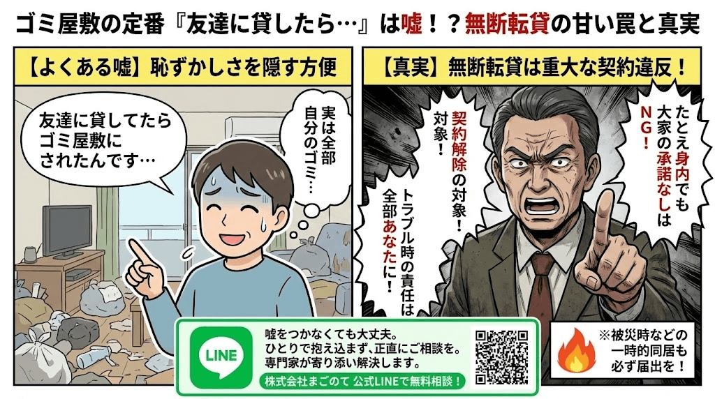 ゴミ屋敷の世界では無断転貸が横行