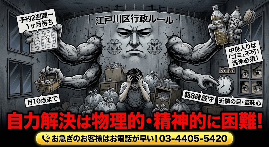 ゴミ屋敷を自力で片付けるのが困難な理由