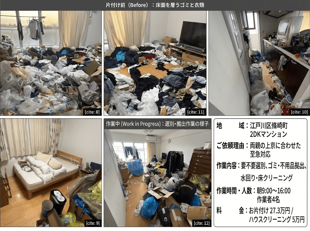 江戸川区篠崎町のゴミ屋敷片付け