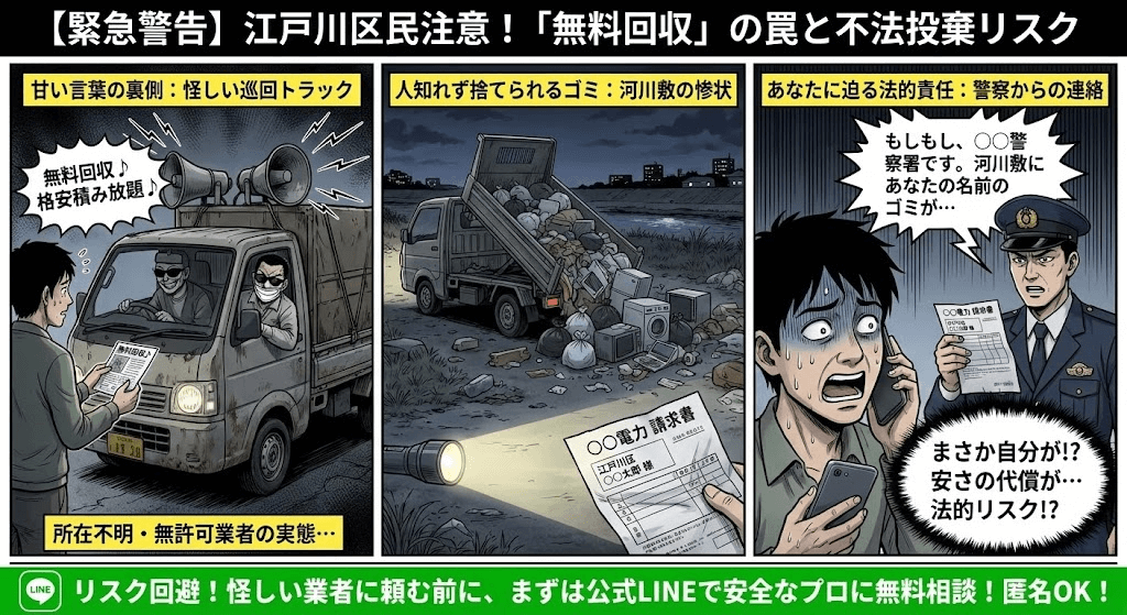 不法投棄する激安系ゴミ屋敷片付け業者