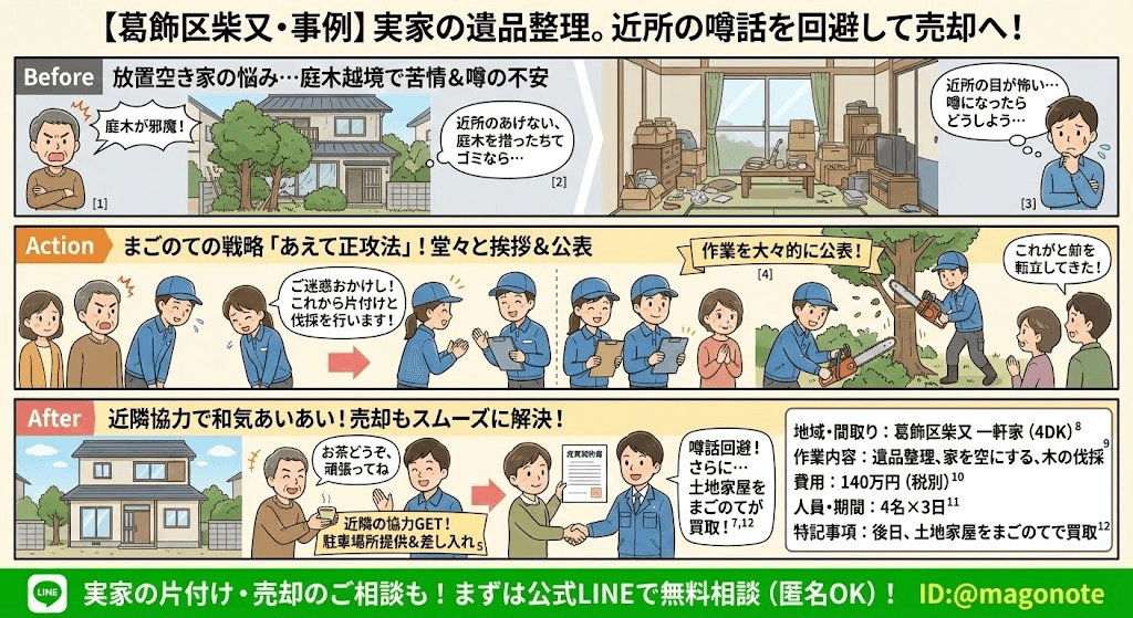 柴又での実家片付け実例