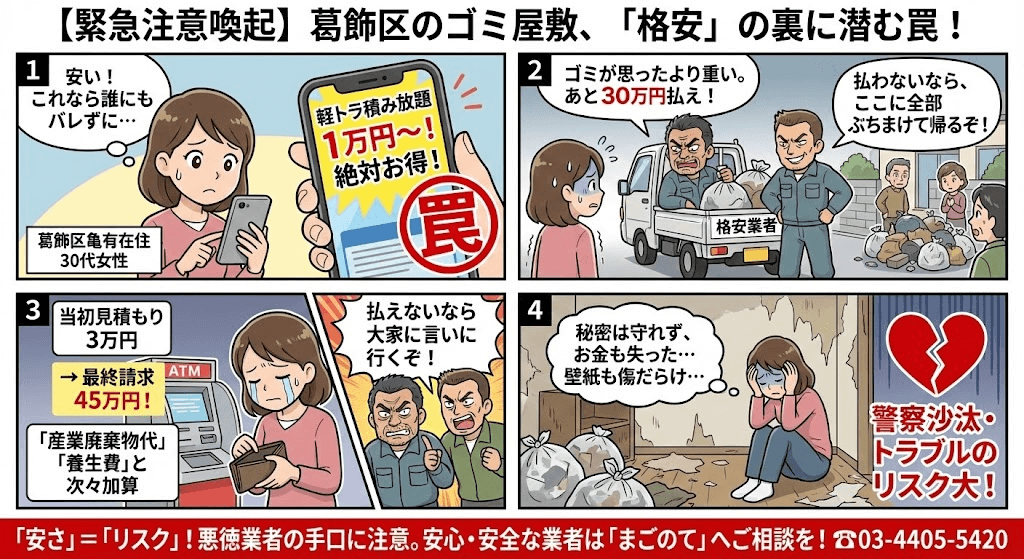 激安積み放題の不用品回収業者のヤバさ