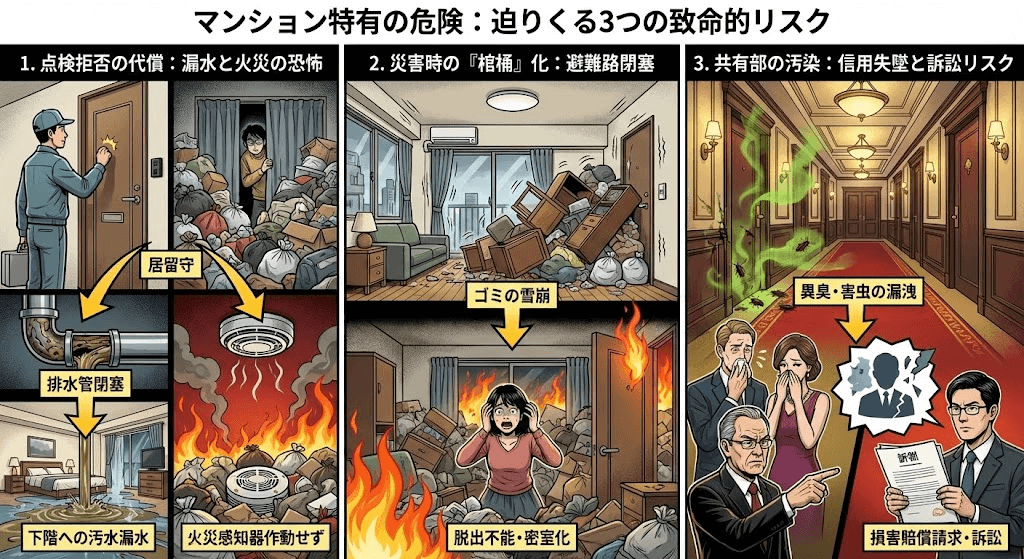 浦安のマンションゴミ屋敷片付けの注意点