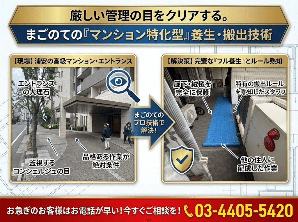 高級マンションの搬出養生術