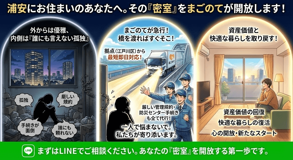 浦安のゴミ屋敷はまごのてが助ける