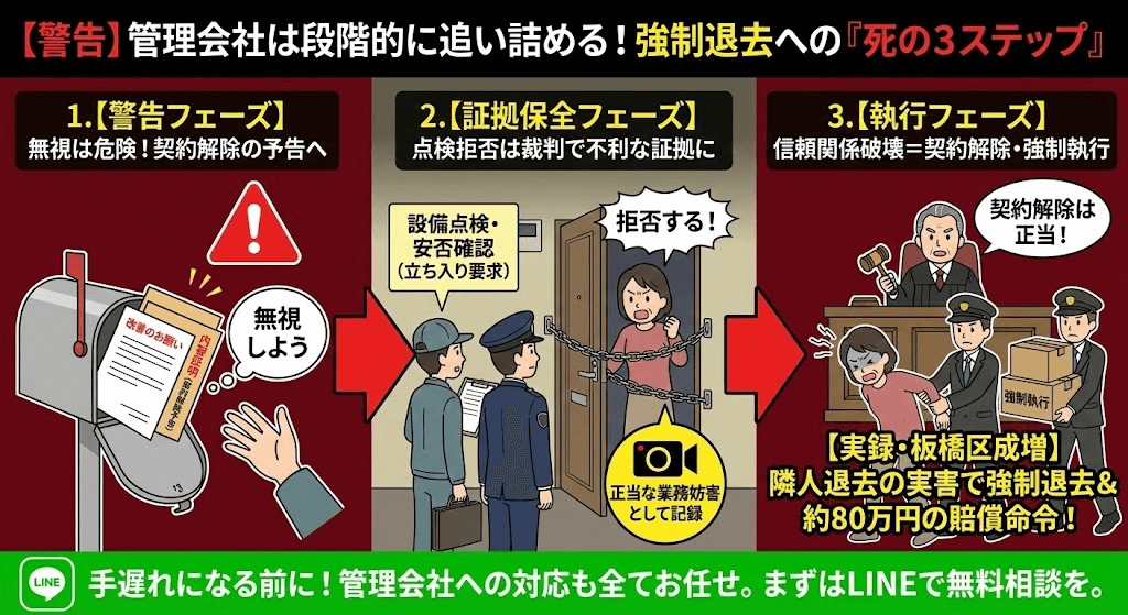 ゴミ屋敷化は善管注意義務違反