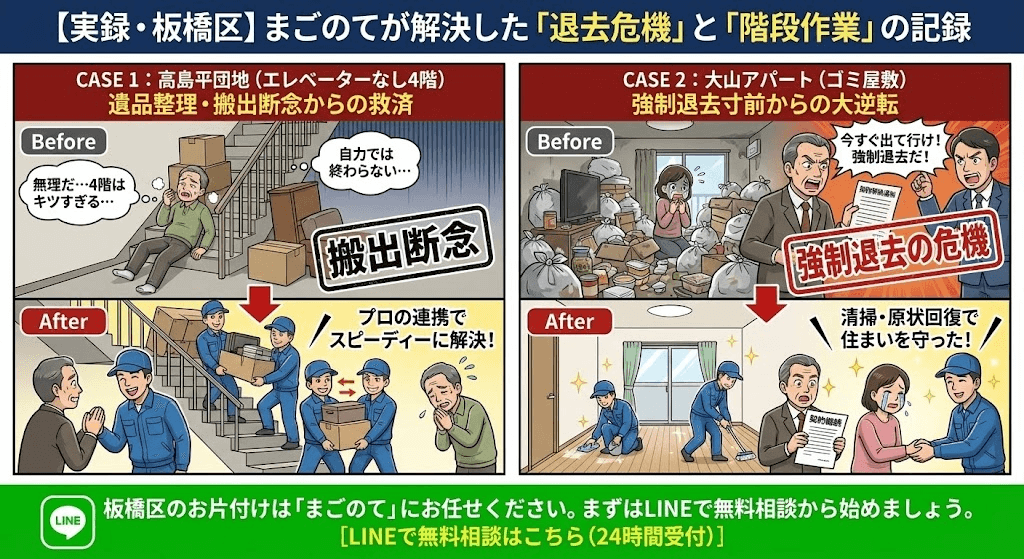 板橋区のゴミ屋敷片付け実例