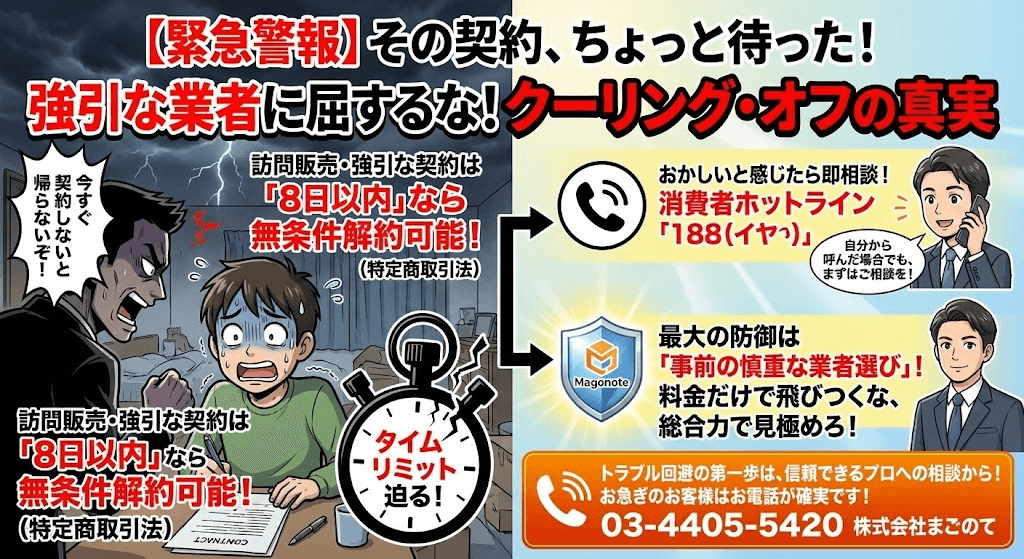 悪徳ゴミ屋敷片付け業者に先払いと言われたらクーリングオフの適用を検討しよう