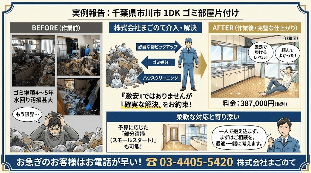 千葉のゴミ屋敷片付け事例