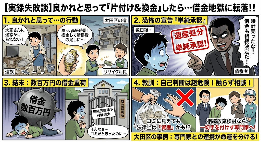 ゴミだと思って捨てたものが、法律上は資産だった