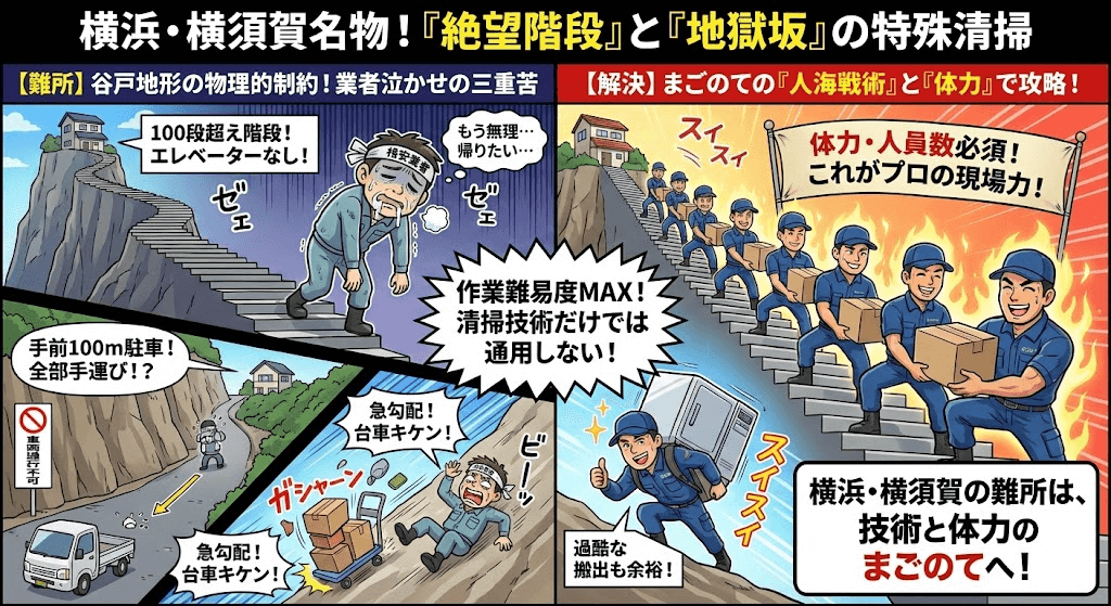 横浜名物、高台の住宅