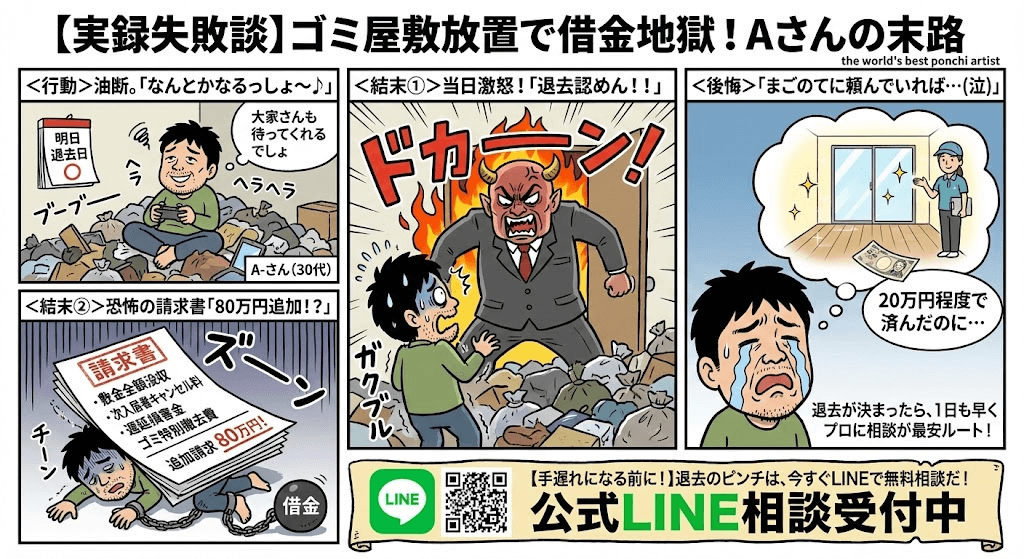 ゴミ屋敷放置で借金地獄
