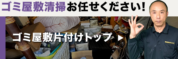 ゴミ屋敷清掃お任せください!　ゴミ屋敷片付けトップ